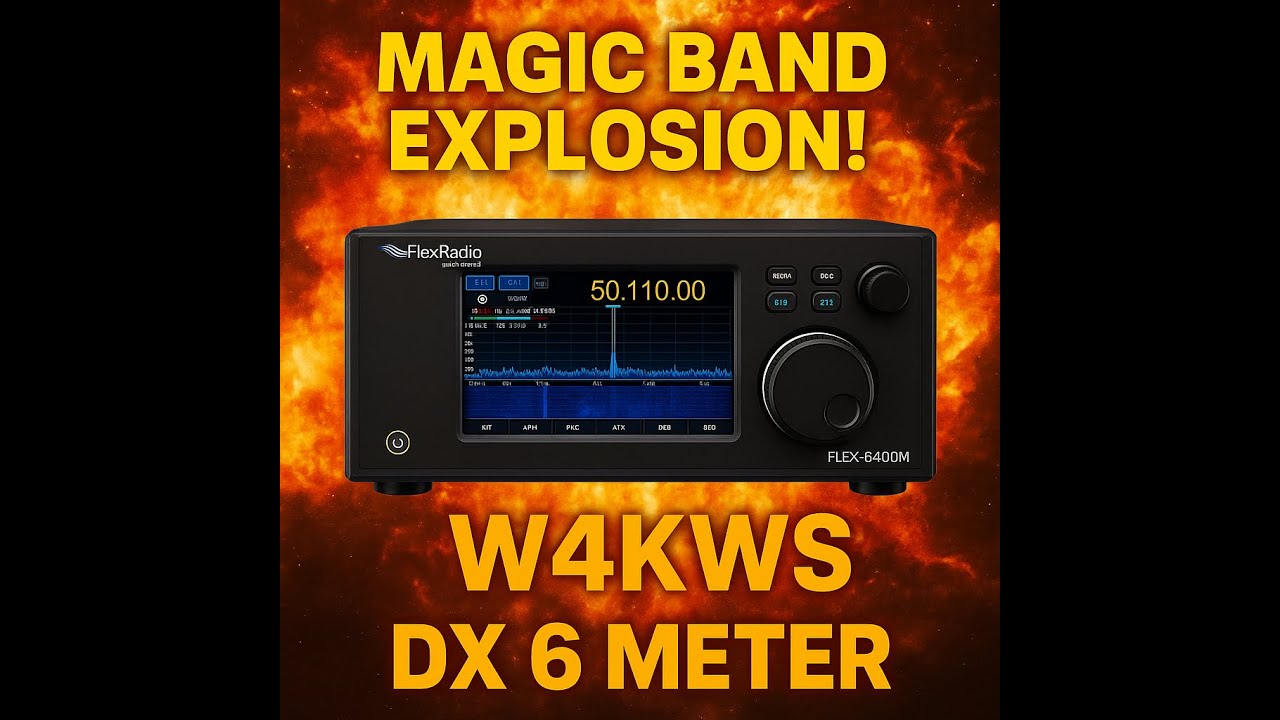 🔥 6 METER MAGIC BAND PILEUP! Flex 6400M + Sirio 5-Element to South America | W4KWS