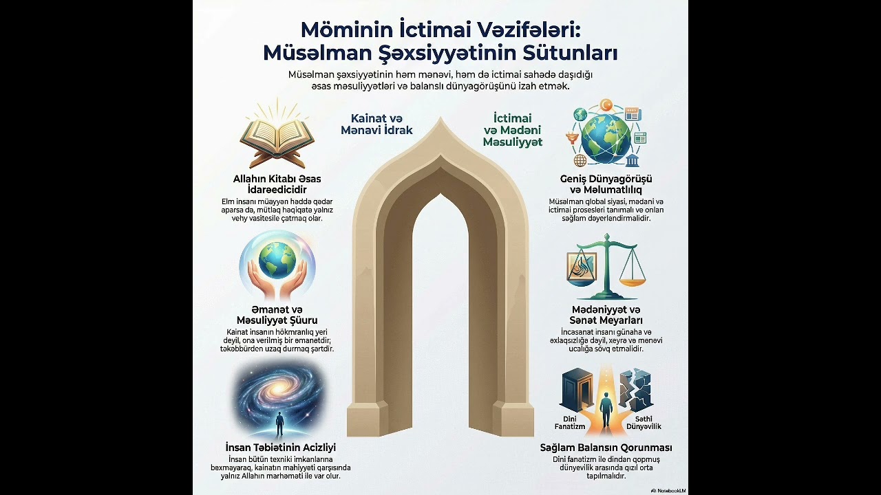 Müsəlman şəxsiyyətinin sütunları : Azər Hüseynovun məqaləsi əsasında hazırladı İxtiyar Zəki 
