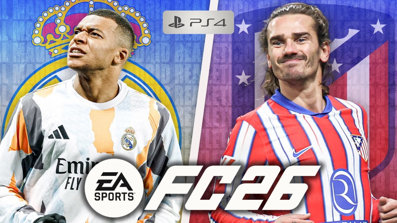 Атлетико Мадрид против Реал Мадрид - FC 26, геймплей на PS4