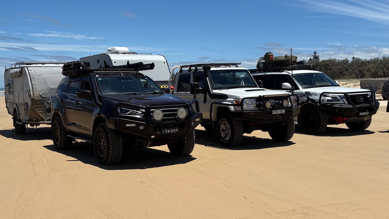 Inskip Point to Wathumba Creek + more. K’gari (Fraser Island) with a caravan. 