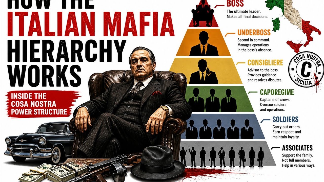 How the Italian Mafia Hierarchy Works | Inside the Cosa Nostra Power Structure | emshuffles
