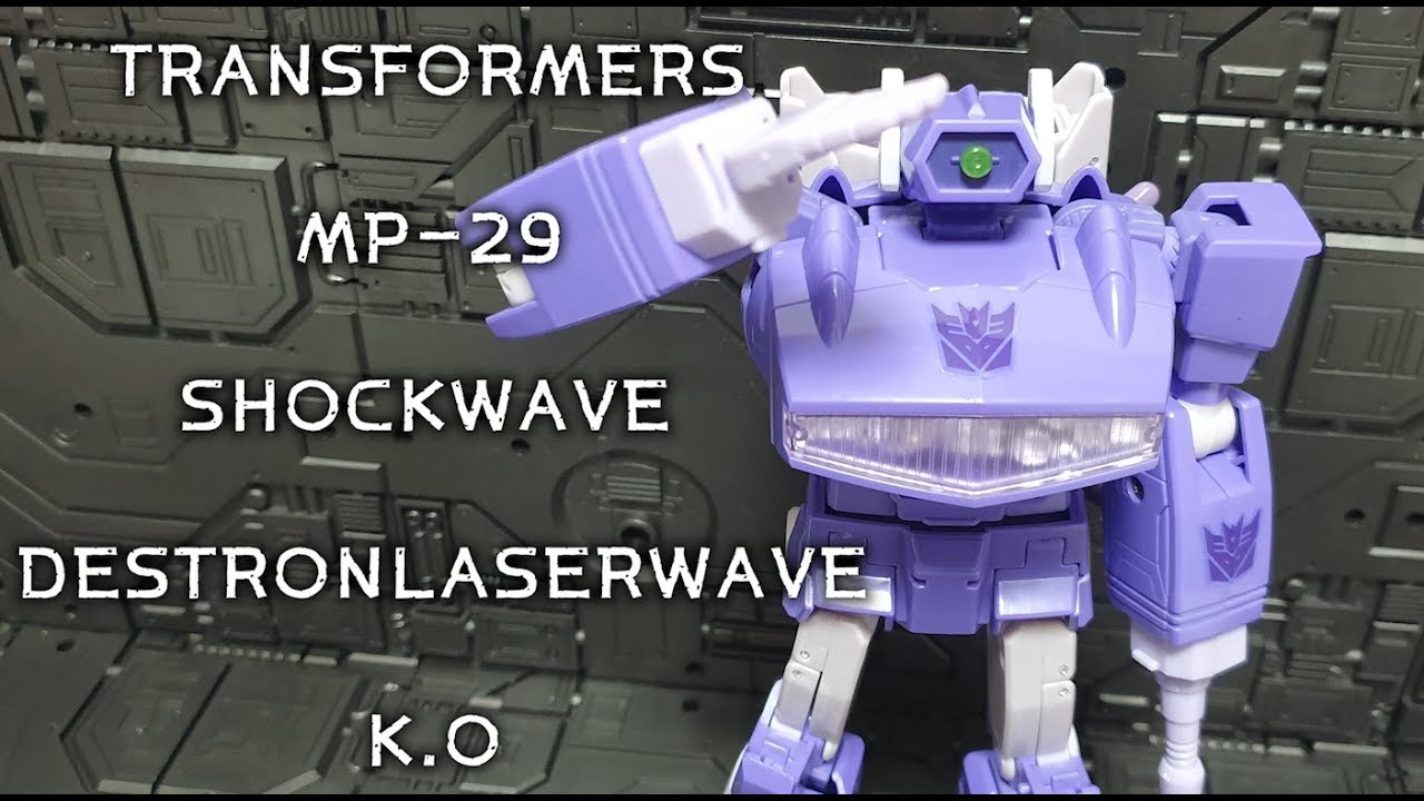 TRANSFORMERS G1 MP29 SHOCKWAVE MASTERPIECE K.O DESTRONLASERWAVE REVIEW