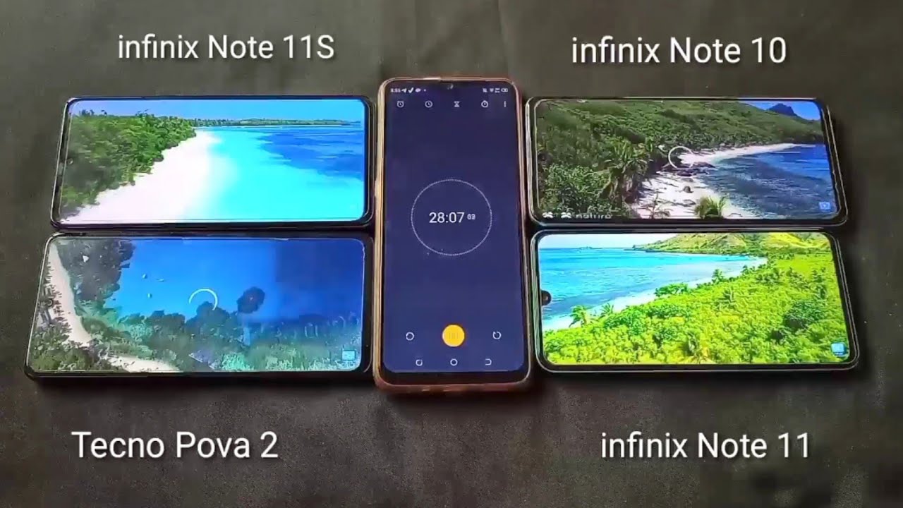 infinix Note 11S/Infinix Note 10/ Tecno Pova 2/Infinix Note 11 - BATTERY DRAIN TEST 100 To 0% #tecon