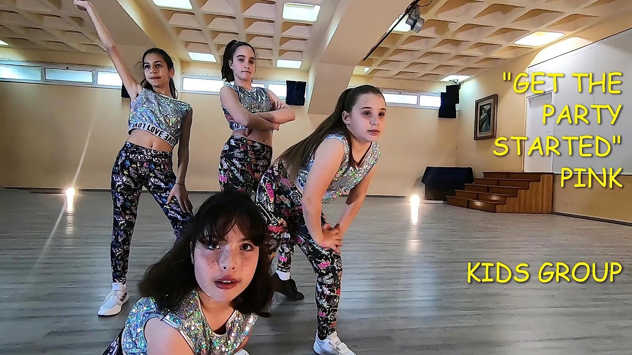 PINK - GET THE PARTY STARTED - DANCE CHOREOGRAPHY. Dance Video. Kids Dance Class Video.