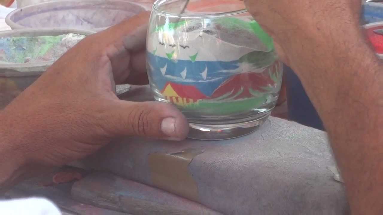 Arte de Desenhar em Areia Colorida 2012