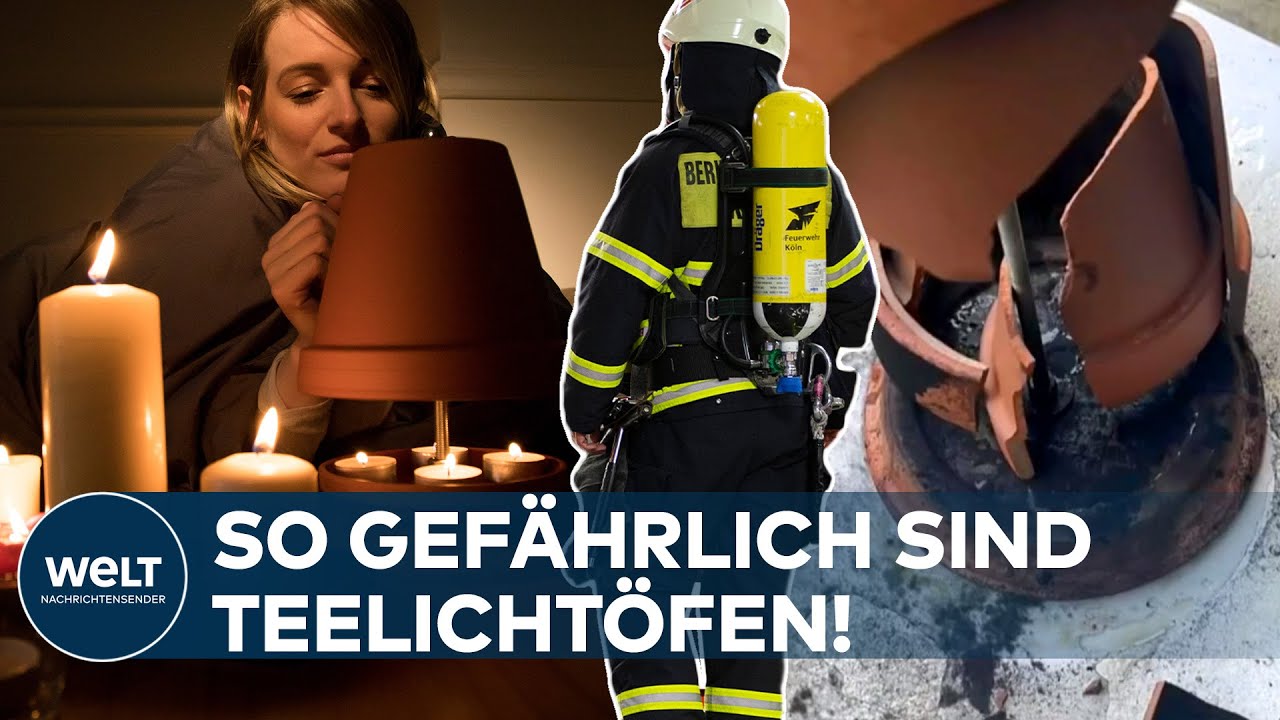 TEELICHTOFEN: FEUERWEHR WARNT - So gef&auml;hrlich ist die 