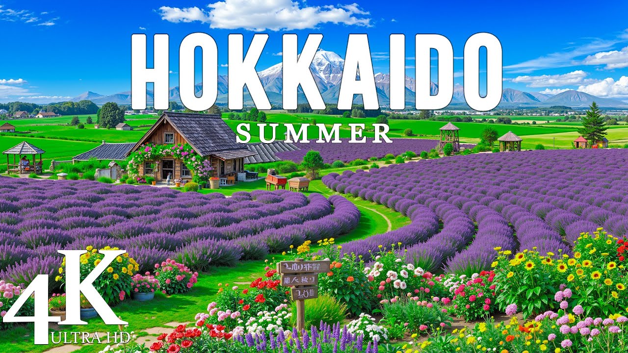 Refreshing Summer in Hokkaido 4K, Japan | Lavender Fields, Cool Highlands & Peaceful Lakes