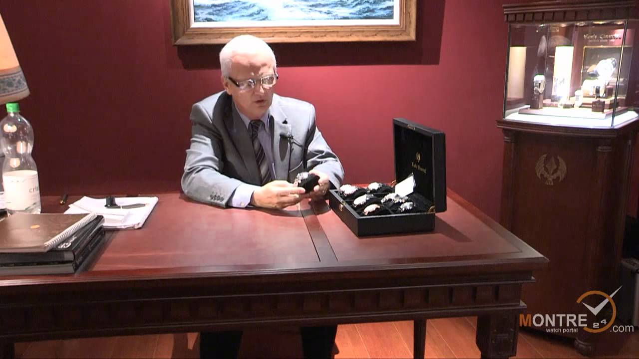 Emile Chouriet watches presentation at BaselWorld 2012 (Basel, March 2012)