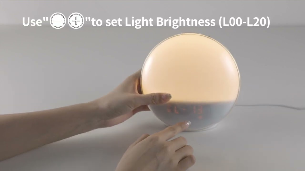 Sunrise Alarm Clock Wake Up Light, How To Set The Sleep Function