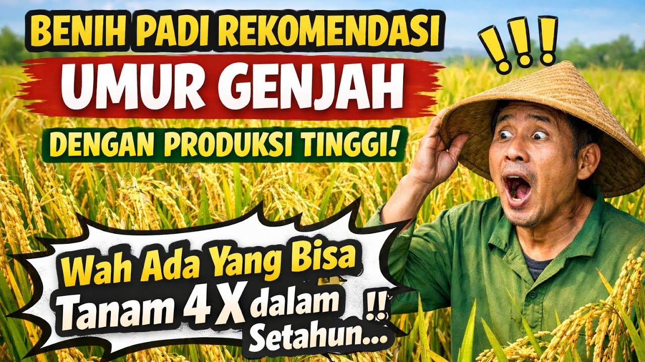Benih Padi Rekomendasi Umur Genjah Dengan Produksi Tinggi Yang Menjadi Andalan Petani di Tahun 2026