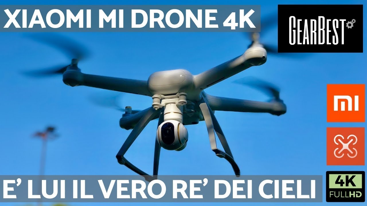 XIAOMI MI DRONE 4K  primo test di volo - miglior drone GearBest 2018/19