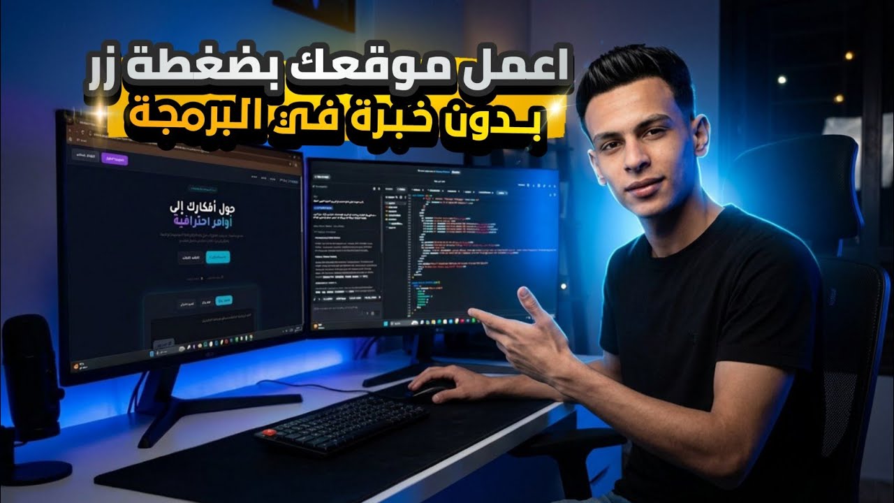 ازاي تعمل موقع احترافي ومجاني في 5 دقايق 😱 من غير برمجة نهائي
