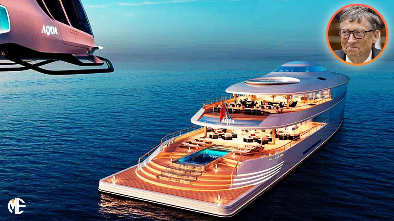 Newest Hydrogen Powered Mega Yacht Aqua Own By Bill Gates
