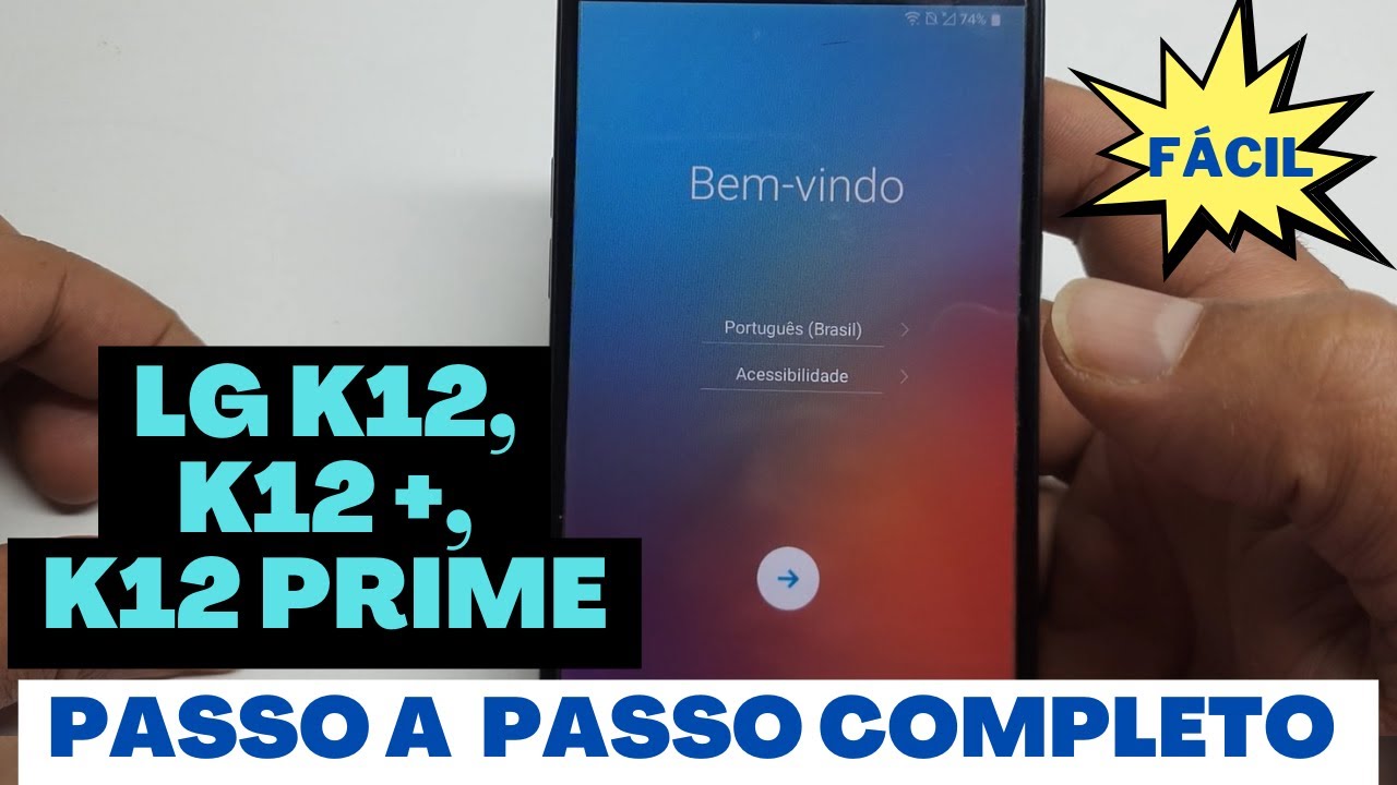 Remover conta Google LG K12, K12+