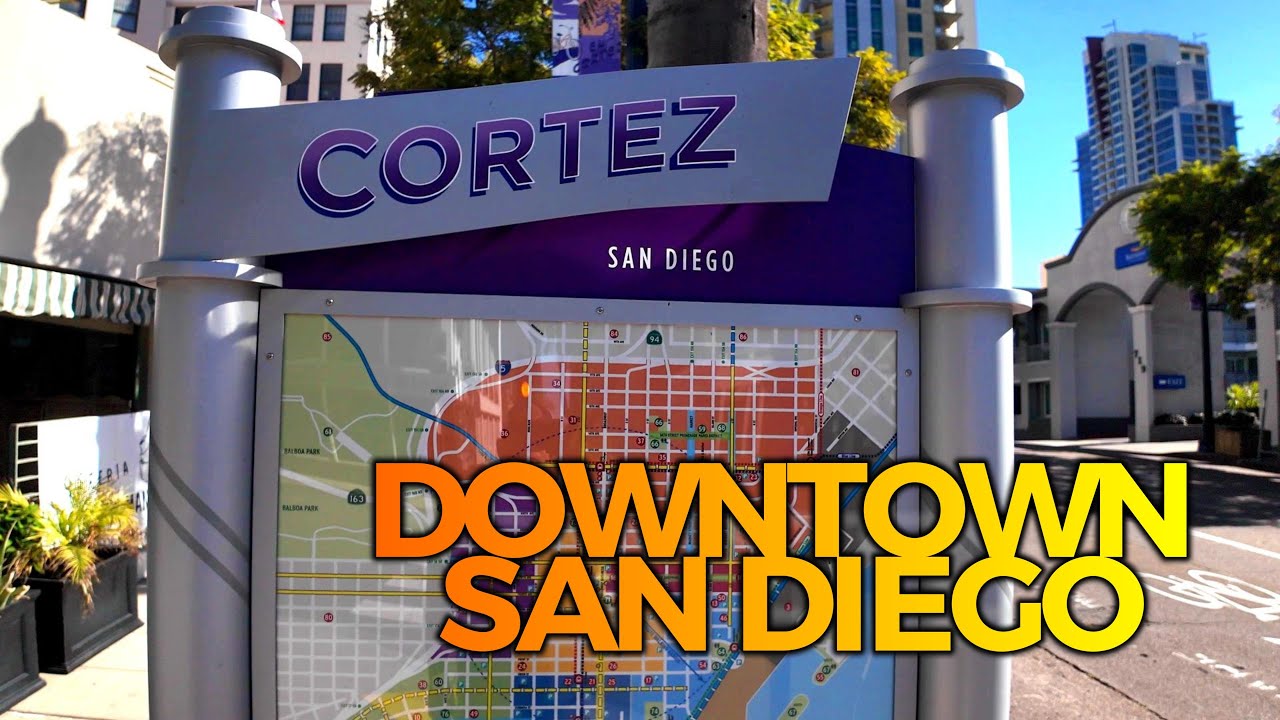 Mid Day Walk Downtown San Diego Winter 2026 Cortez Hill Ash St. Broadway Embarcadero Fifth Avenue