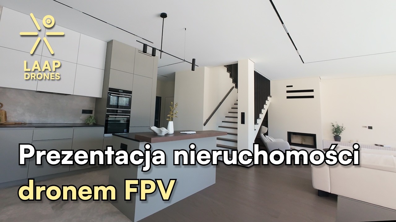Nowoczesny dom pod Warszawą - Prezentacja nieruchomości dronem FPV