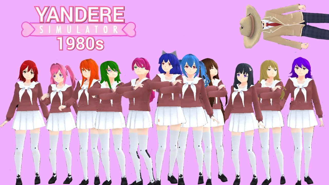 YANDERE SIMULATOR RIVAL IN 1980s MODE INTRODUCTION & THANKS FOR 300 SUBS!💕 | School Girls Simulator