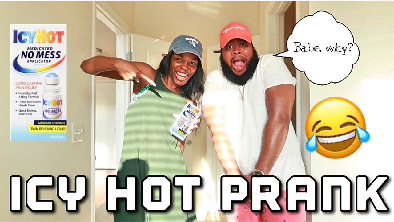 ICY HOT PRANK ON HARVEY *he got so mad*