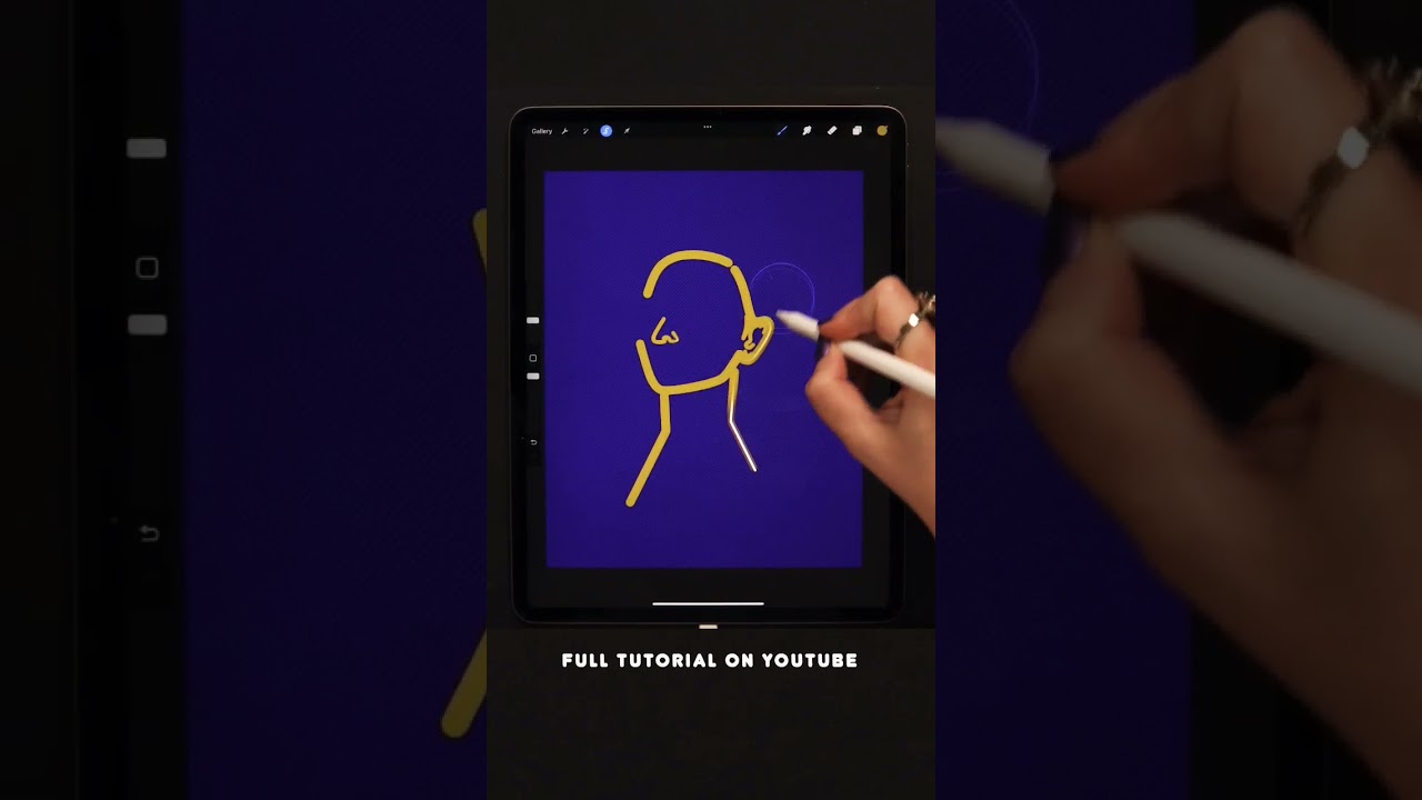How to Draw a Neon Portrait I #procreate