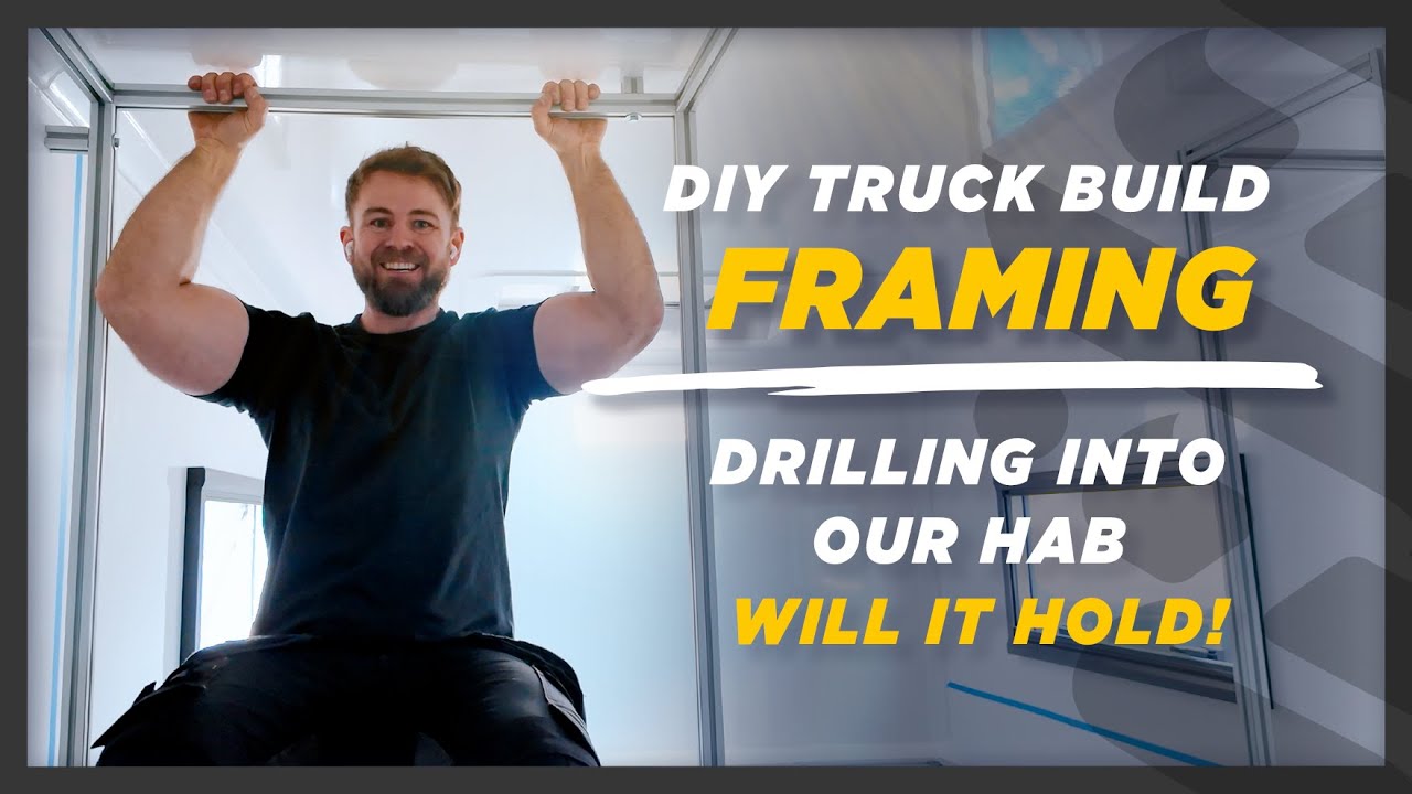 How we Bolt Aluminium Framing to our EX-ARMY TRUCK (Plus Learning to Drive a HGV)
