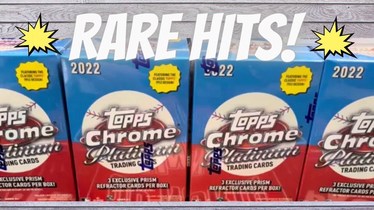 Variation SP Pull & Rare Gold 4 Blasters of 2022 Topps Chrome Platinum Best Value of 2023 in Retail