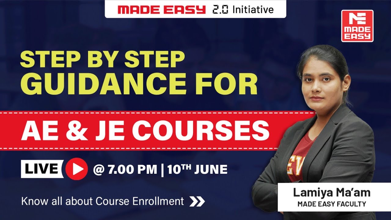 How to Enroll in MADE EASY AE & JE Courses? | Complete Guidance | By Lamiya Naseem Ma’am
