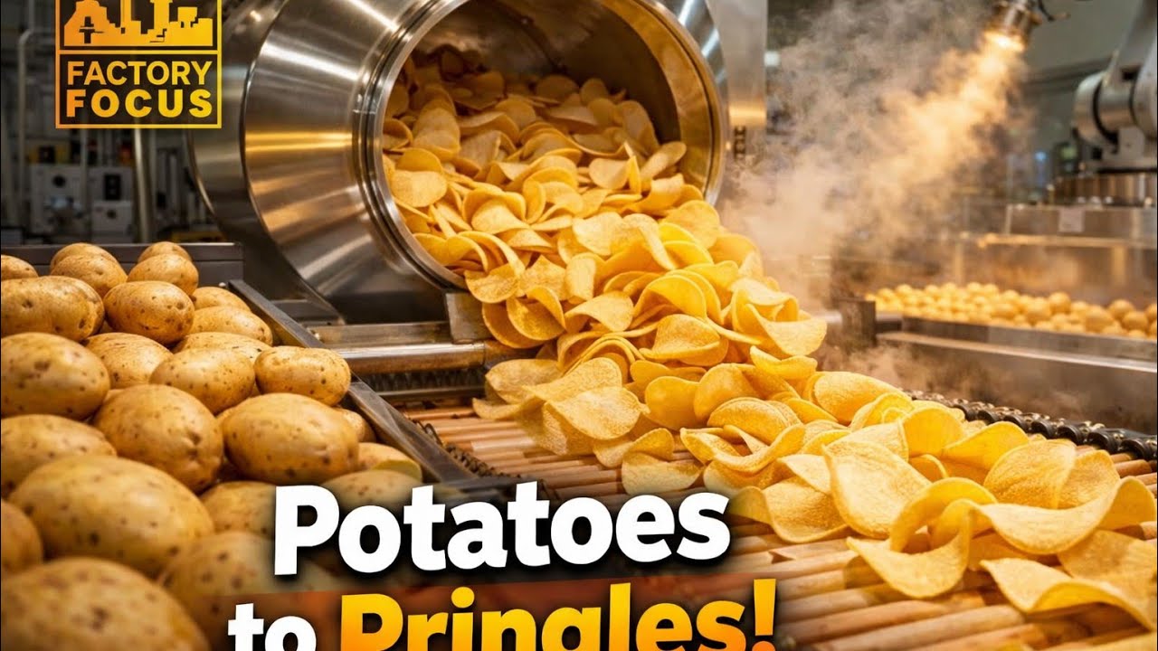 “Inside a Modern Pringles Factory, From Whole Potatoes to Stacked Chips”