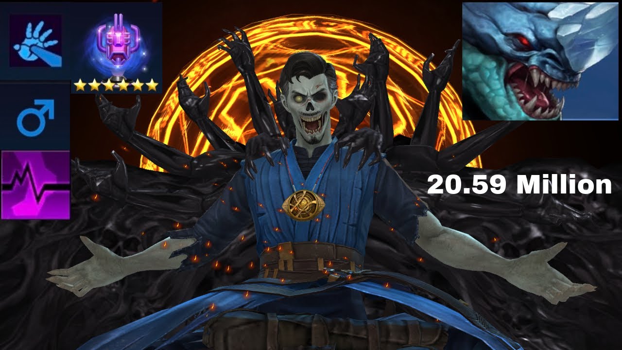 Zombie Strange 20.59 Million (Brilliant Rage) | Blast Male ABX Paralysis - Marvel Future Fight