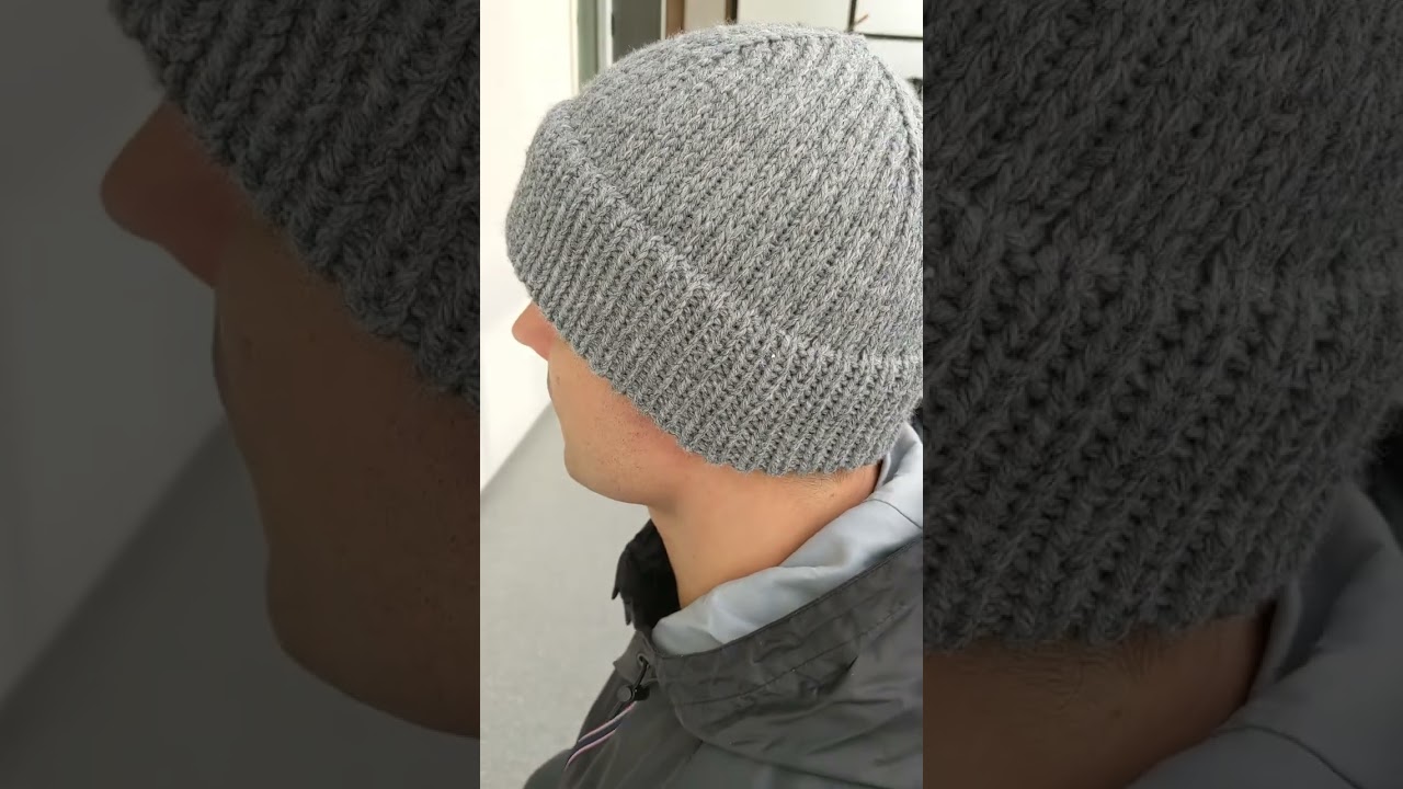Knit Warm Men's Beanie (Fixed Double Brim)
