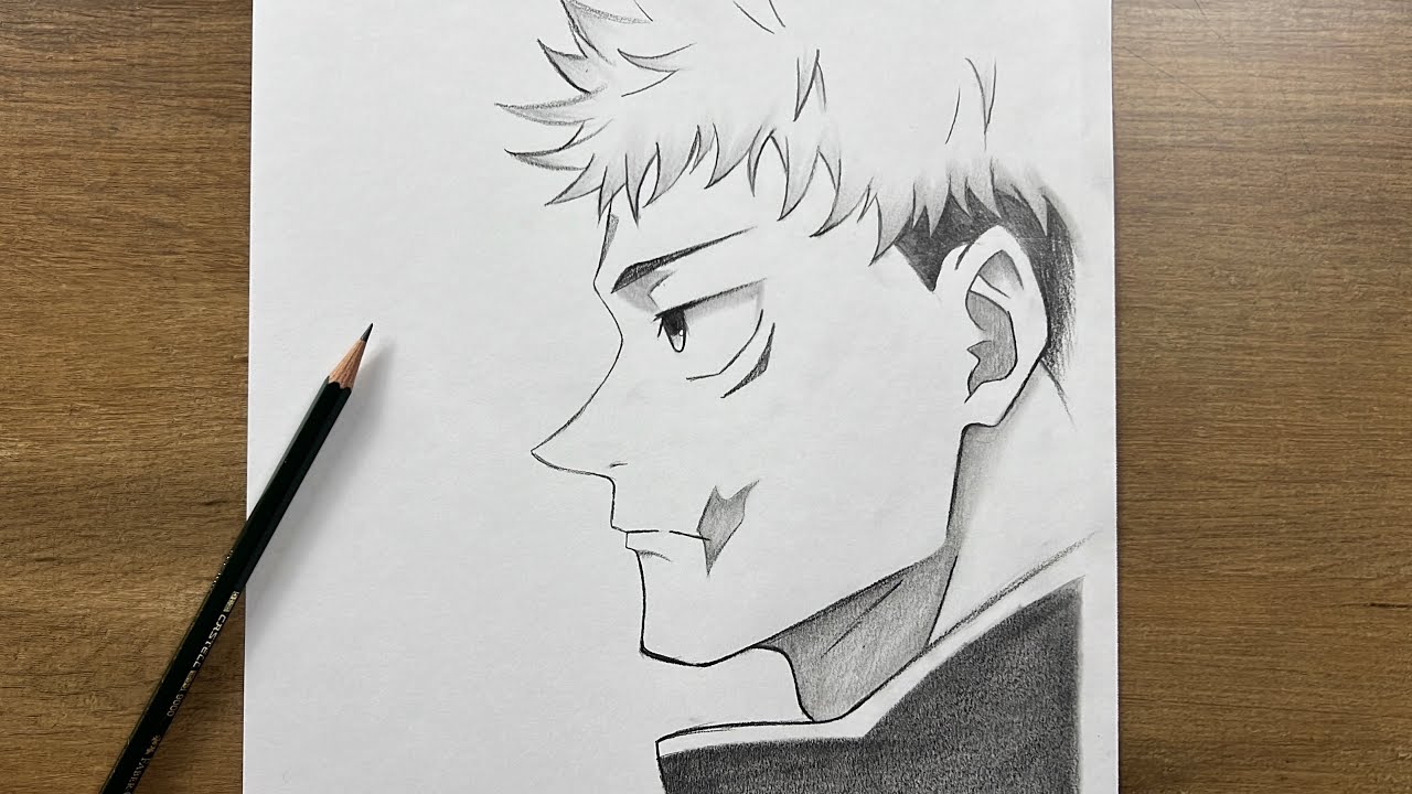 How to Draw Itadori Yuji (Jujutsu Kaisen Season 3) – Step by Step Anime Drawing Tutorial