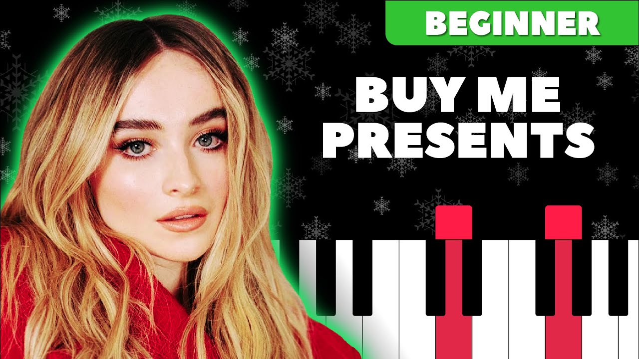 Buy Me Presents - Sabrina Carpenter | EASY PIANO Tutorial and SHEET MUSIC