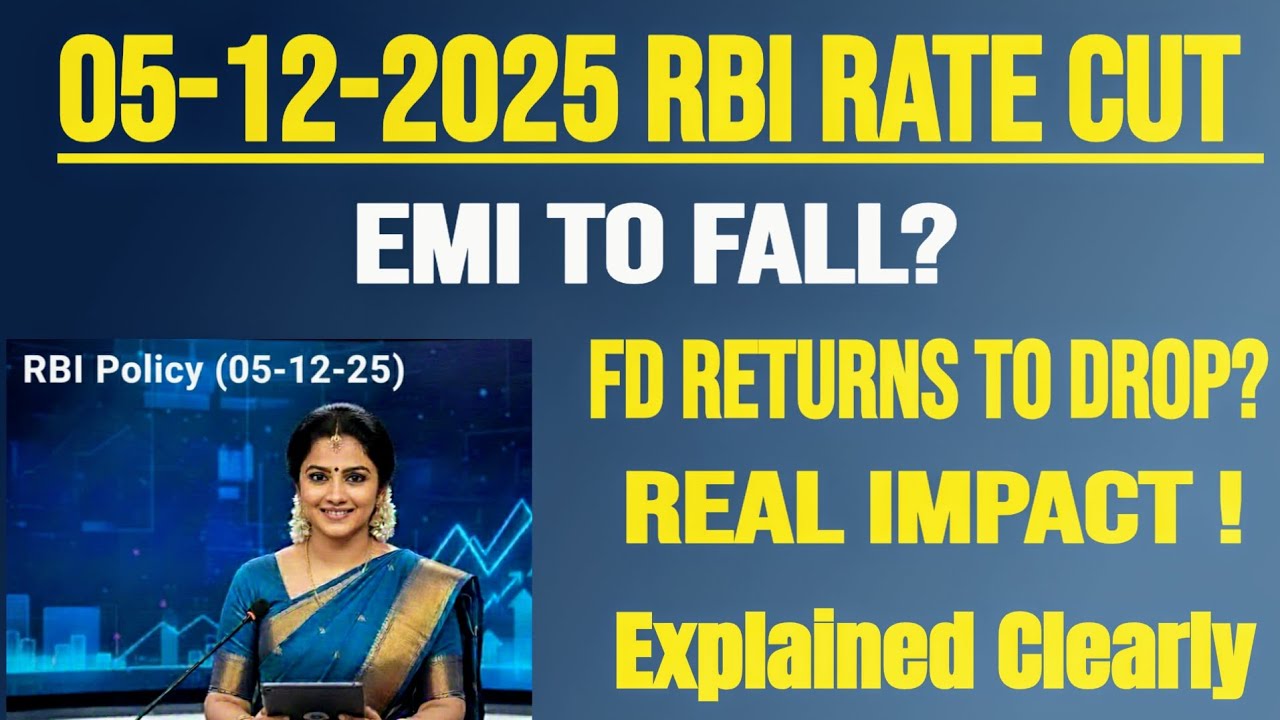 EMI to Fall, FD Returns to Drop? RBI Rate Cut Explained Clearly