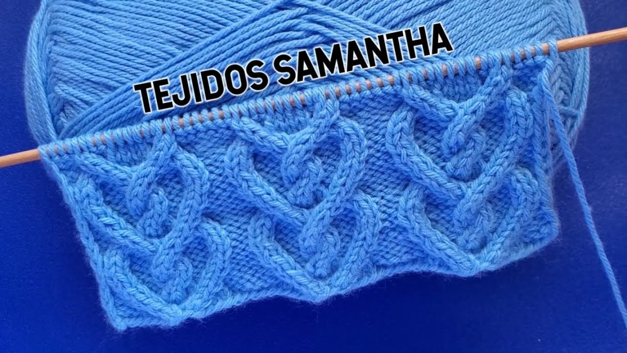 HERMOSO PATRÓN💝🧶💖 PARA TEJER CHOMPAS CHALECOS SUÉTER A DOS AGUJAS  / TEJIDOS SAMANTHA #knitting