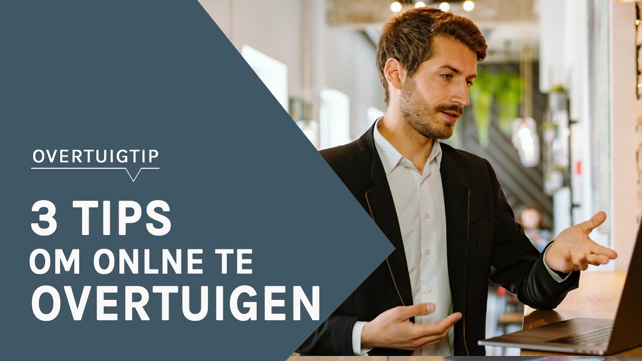 Zo overtuig jij je collega's tijdens een online vergadering | OVERTUIGTIP