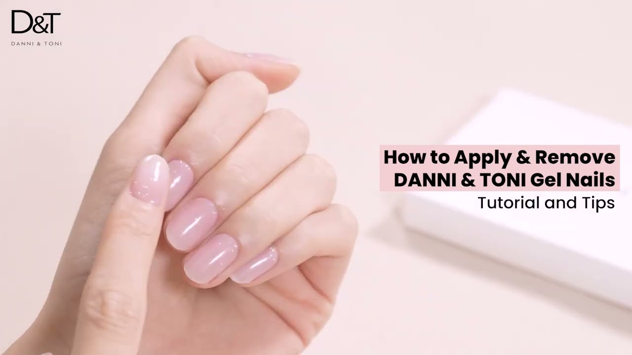 SEMI CURED GEL NAIL STRIPS APPLICATION TUTORIAL AND TIPS FROM DANNI & TONI, LEARN HOW TO HERE