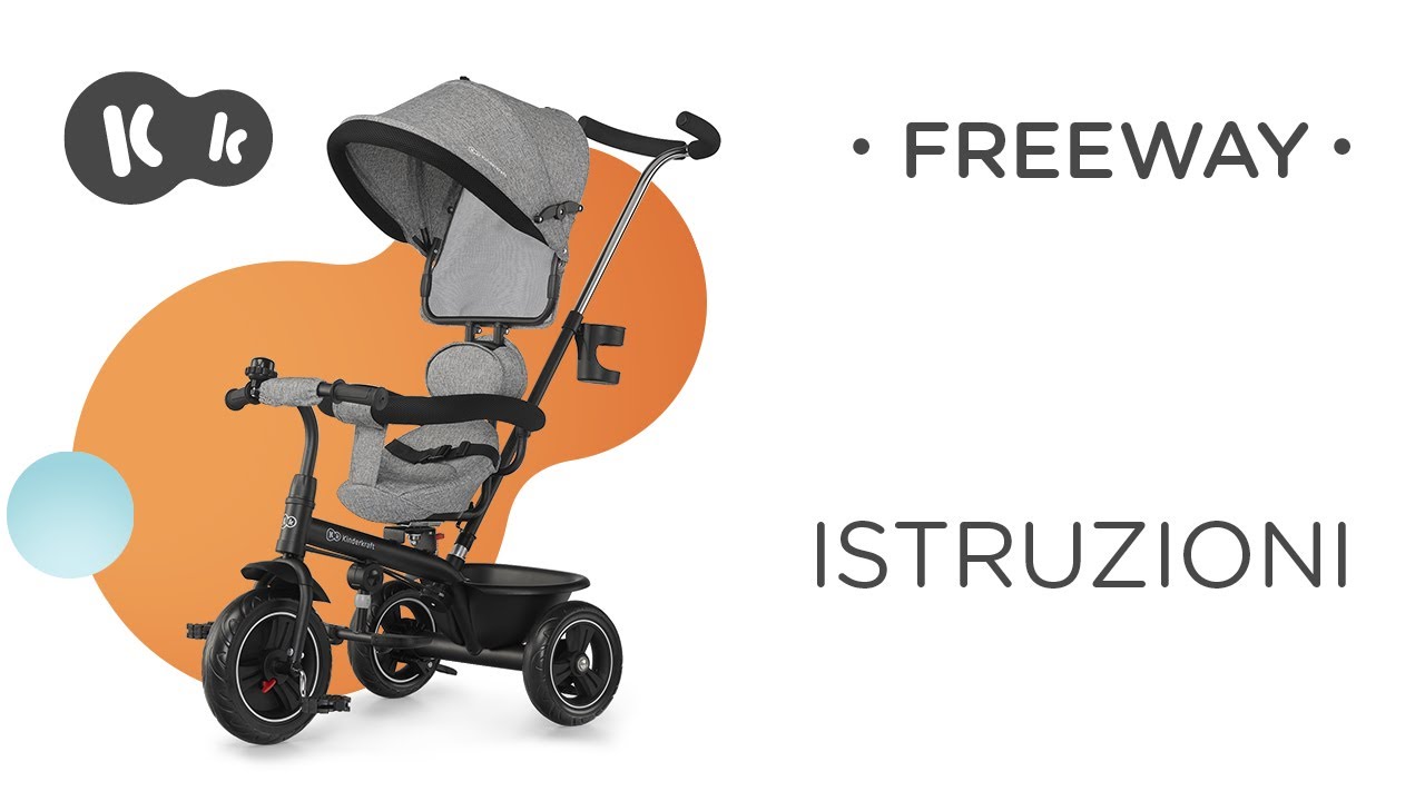 Triciclo con seduta girevole FREEWAY di Kinderkraft | Manuale d'uso