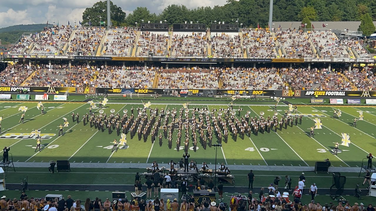 Marching Mountaineers, AppState, Halftime Show 8/31/24