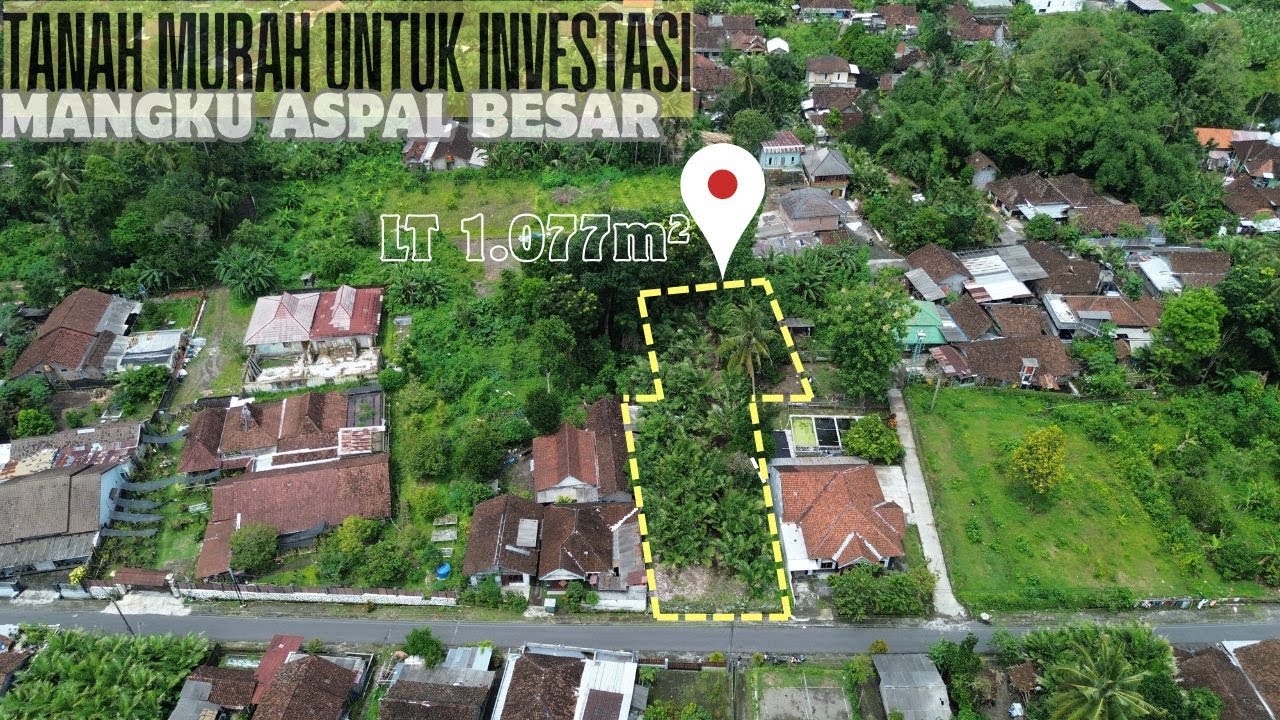 Dijual Tanah SHM Pekarangan 1.077m² LD 16m Mangku Aspal & Ada Aliran Air | View Merapi | SB EPS585
