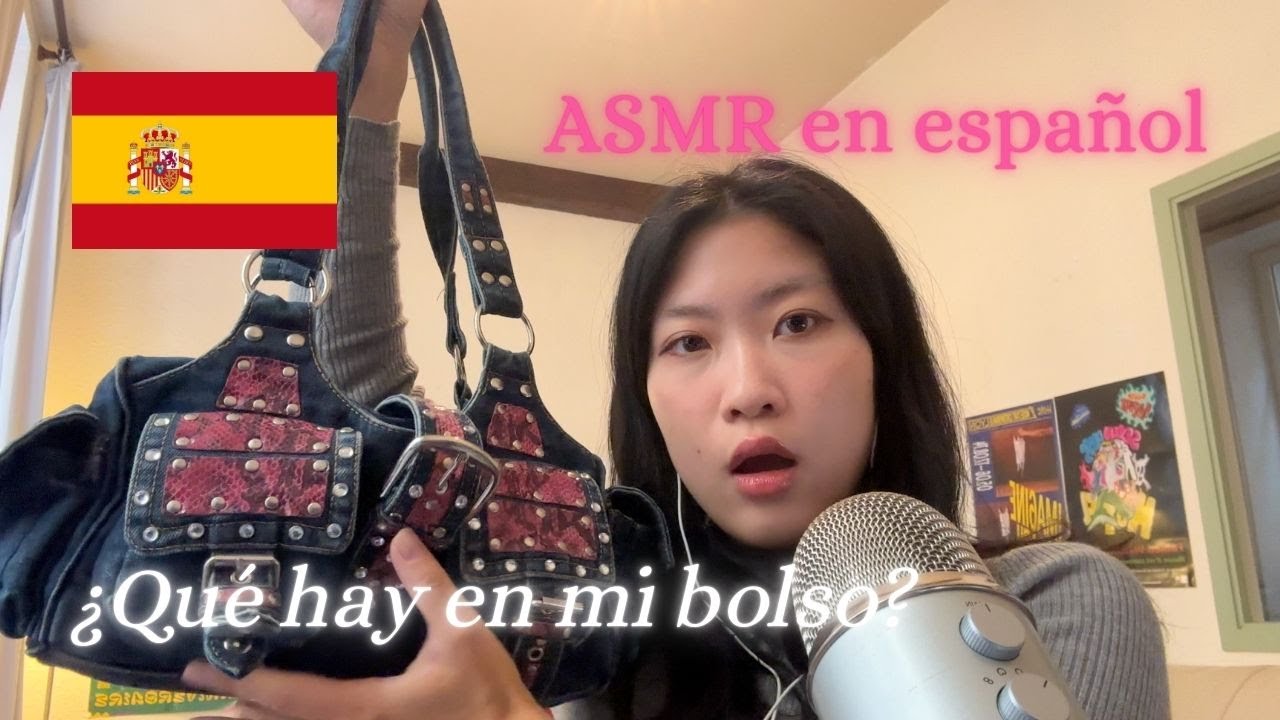 ASMR ¿Qué hay en mi bolso? 👜🇪🇸 What's in my bag in Spanish