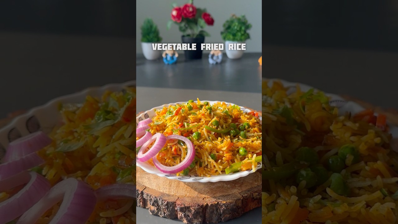 Healthy vegetable Fried Rice #shorts #friedrice #rice #healthy
