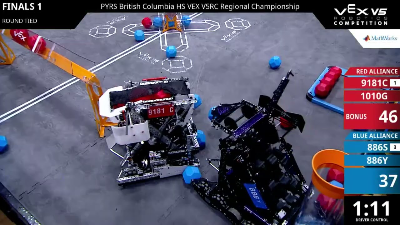 British Columbia Regionals : Division 1 - Final #1-1 - 9181C & 1010G vs 886S & 886Y - Auton + Driver