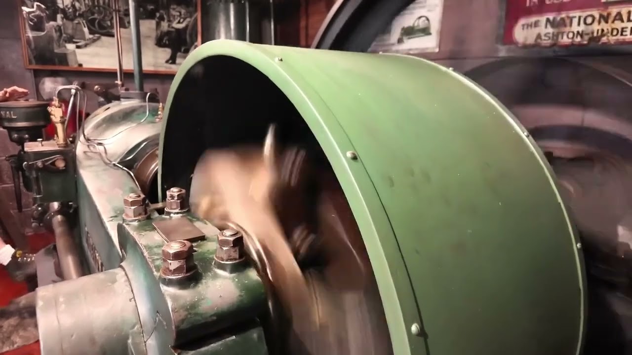 Anson Engine Museum - A just incase run___Bob1 and James give the 1929 National NV its first run