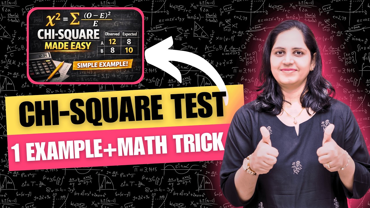 Chi-Square Test: Full Mathematical Explanation in One Example!