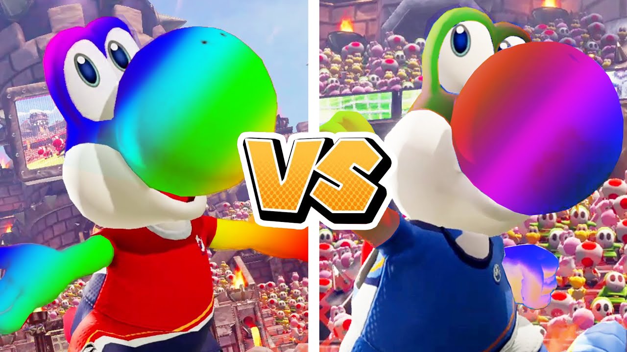 Mario Strikers Battle League - Yoshi Vs Yoshi