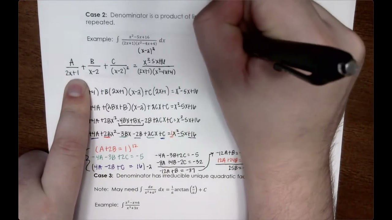 Calculus 2: Integration with Partial Fractions (Part 2)