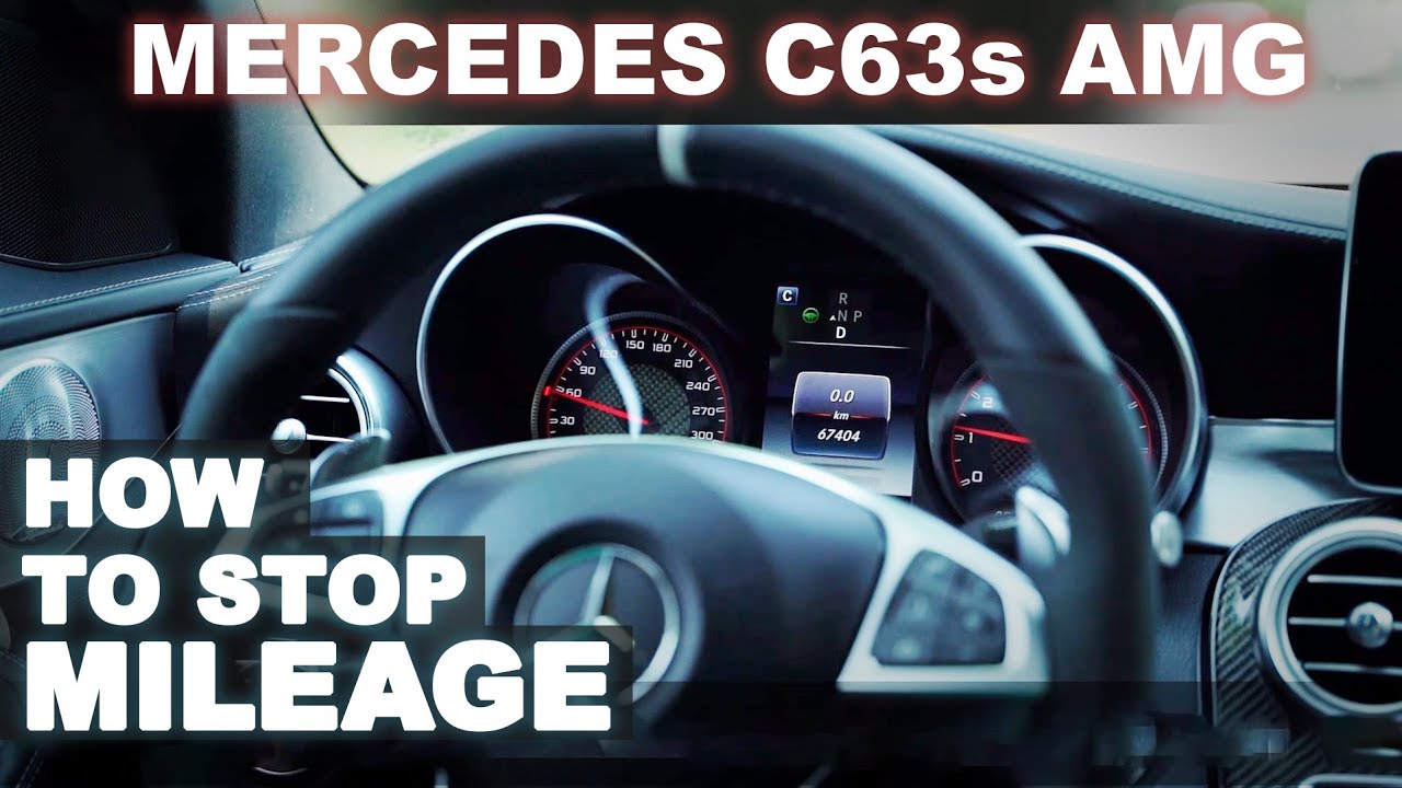 MERCEDES C63s AMG | How to stop Mileage | Dashboard removal | Odometer correction | w205 | 2020