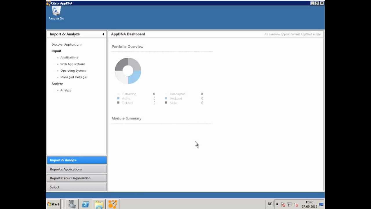 How to configure and install Citrix AppDNA