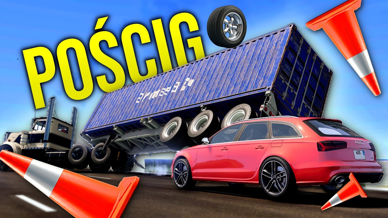 POŚCIG z PLAGA 🚨 AUTOSTRADA i MODY | BeamNG.drive