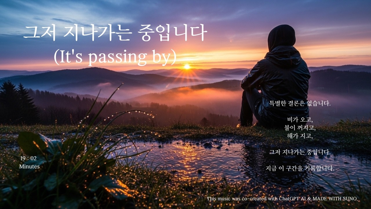 그저 지나가는 중입니다It's passing by