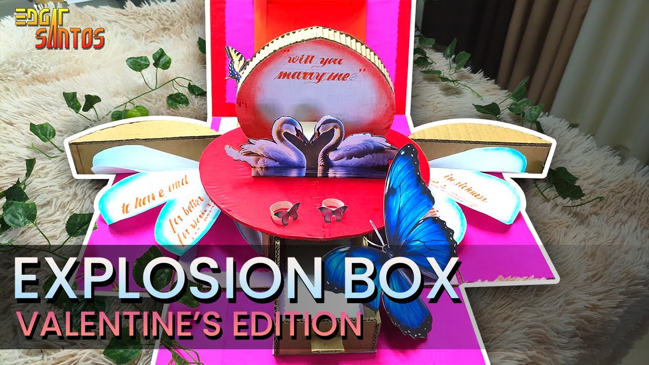 DIY Explosion Box Valentine’s Edition 💥 | “Will You Marry Me?” Proposal Level Up